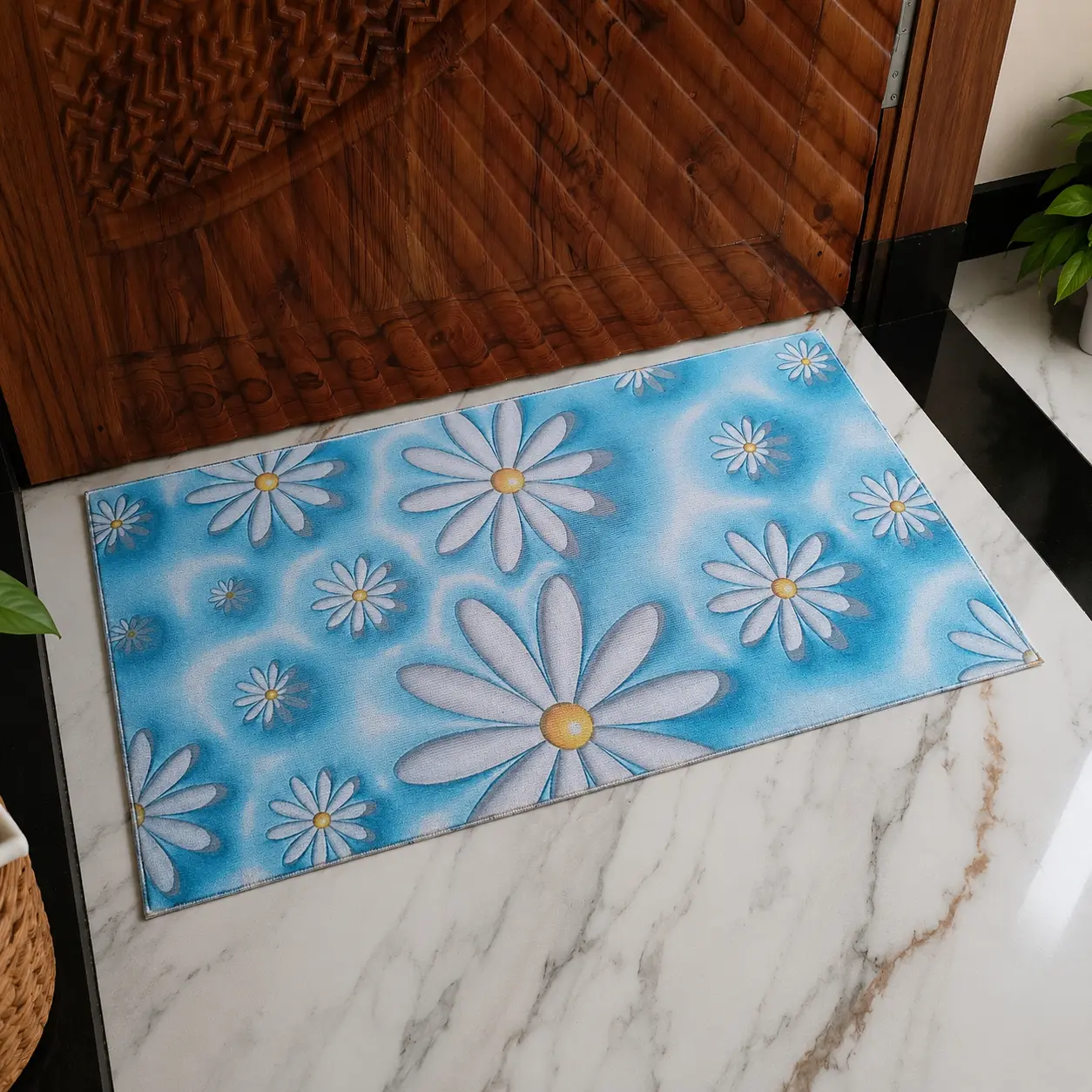 Premium Rubber Door And Floor Mat, 45*75 Cm, 2500 GSM