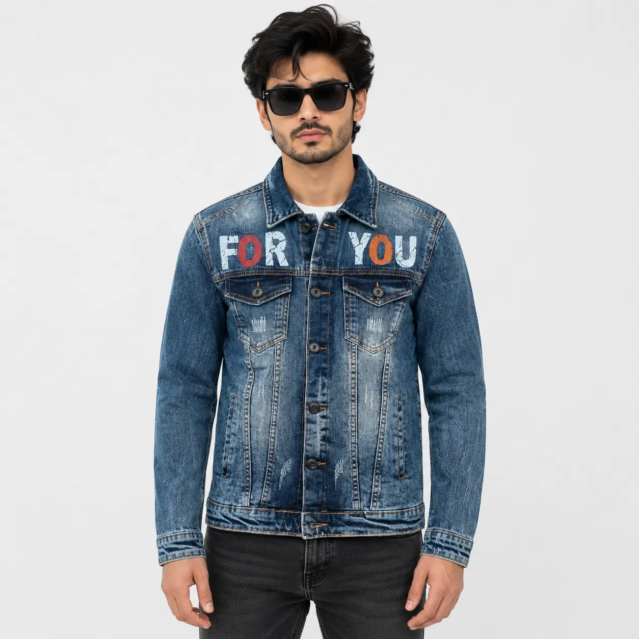 Men's Vintage Wash Denim Jacket | Stylish Everyday Wear